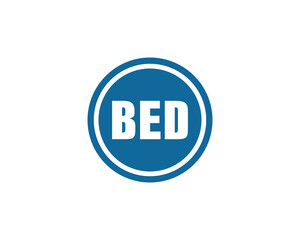 BED Logo design vector template. BED logo design.