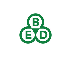 BED Logo design vector template. BED logo design.