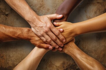 Fototapeta premium United Hands: A Symbol of Togetherness