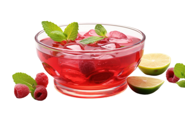 Ruby Citrus Elixir on White or PNG Transparent Background.