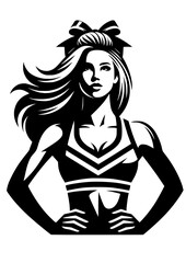 Cheerleader Girl Svg, Cheer Mom Svg, Pom Pom SVG, Team Spirit Svg, Cheer Shirt Svg, Cheer Life Svg, Mom Life Svg, Cheerleader Mom Svg , Cheerleader Pom Pom Silhouette, Cheerleader Girl Design, PNG, JP