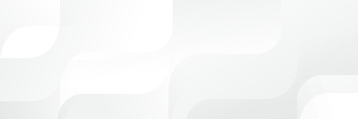 Abstract white Geometric banner design background.