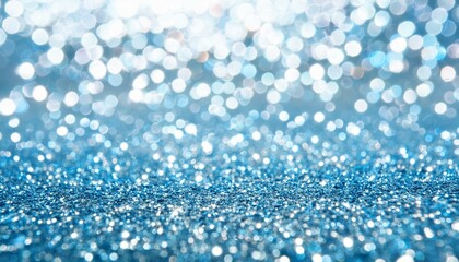 Fototapeta premium blue glow particle abstract bokeh background