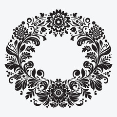 Hand Drawn Floral Ornaments and Decoration Elements Collection