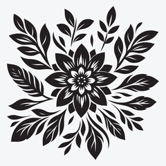Fototapeta premium Hand Drawn Floral Ornaments and Decoration Elements Collection