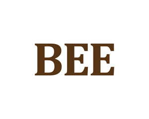 BEE Logo design vector template. BEE logo design.