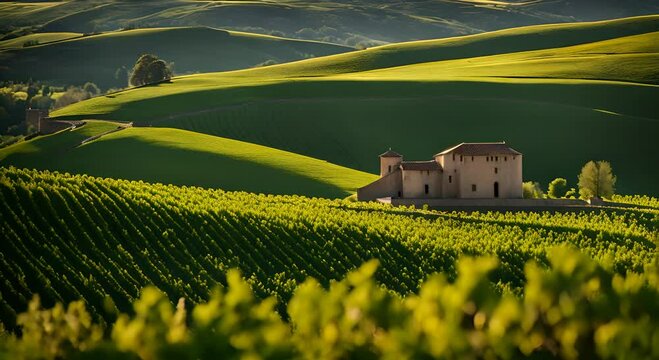Vineyard in La Rioja, Spain.