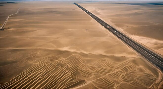 Aerial view of the Nazca lines.