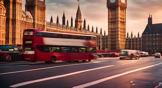 Video of London, the Houses of Parliament, in Westminster.