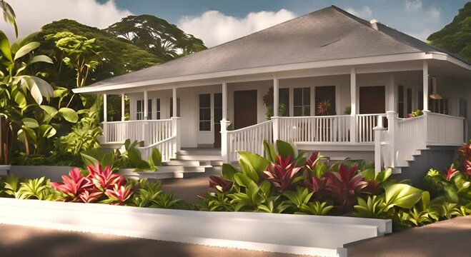 Traditional house in Hawaii.