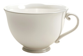 Photo of Bone china teacup isolated on transparent background