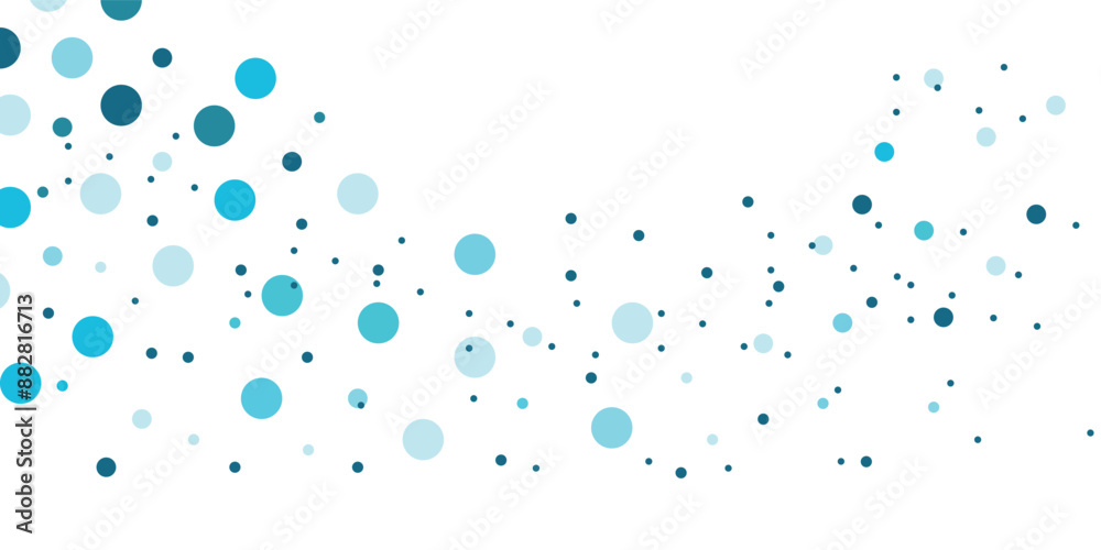 Wall mural light blue vector layout with circle shapes. blurred decorative design in abstract style with bubble