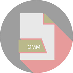 OMM   File format icon space in shapes and circular shape outside