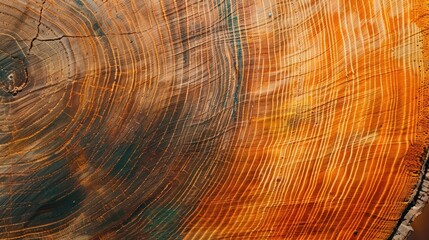 Naklejka premium Close-up of a Tree's Growth Rings