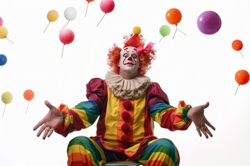 Naklejka premium sad clown photo