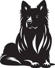 Dog silhouette vector illustration