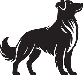 Dog silhouette vector illustration