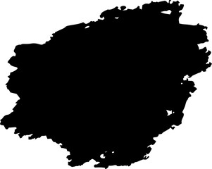 Fototapeta premium jagged rectangle torn paper border, frame sharp silhouette isplated on white background. Grunge sticker, stump.