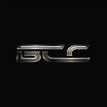 Letter BCC Metallic Modern Creative Business Technology Design Logo
