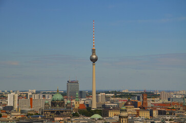 Panorama of Berlin, view from the Panorama punkt. You can see the TV tower 
