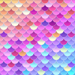 Colorful holographic Mermaid scales disco abstract background texture. Vetor illustration