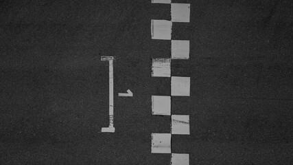 Start and finish line grid start, Start and finish line of race track circuit, Speed race track...