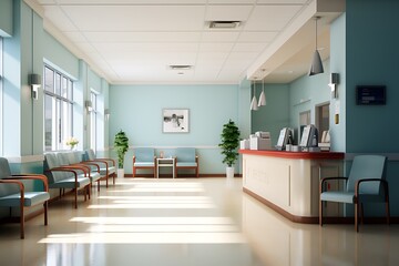 Interior of a modern office. 3d rendering, 3d illustration