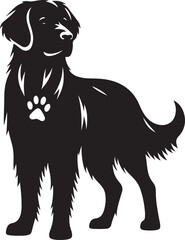 Dog silhouette vector illustration