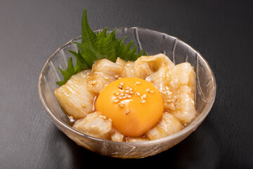 えんがわ　ユッケ　（あぶらがれい）