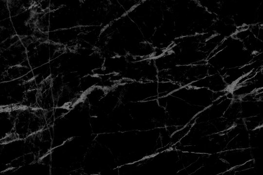 Marble granite black background wall surface black and white pattern graphic nature.