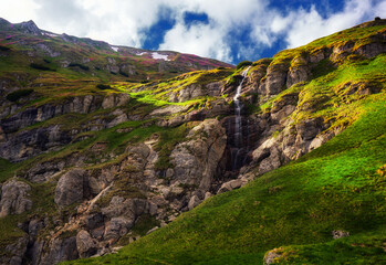 Waterfall in the mountains