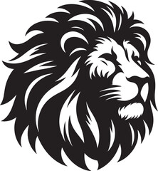 Lion head logo vector illustration design