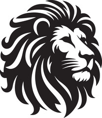 Obraz premium Lion head logo vector illustration design