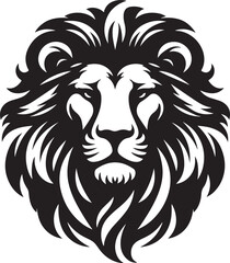 Lion head logo vector illustration design