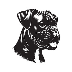 Dog silhouette vector image