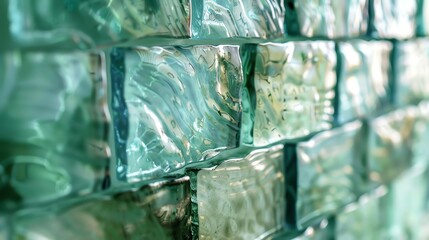 Obraz premium Recycled glass tile backsplash