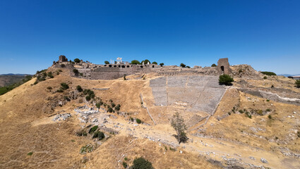 Historical antique works of Bergama, acropolis, kizilavlu, asclepion,