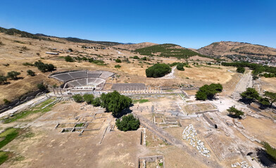 Historical antique works of Bergama, acropolis, kizilavlu, asclepion,