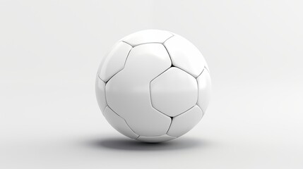 A photo-realistic soccer ball on a white background