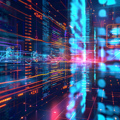 Obraz premium Intricate Network Systems: Modern VM Optimization and Boosted Performance