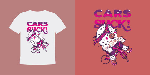 Prvector illustration of unique character suitable for t-shirt design 