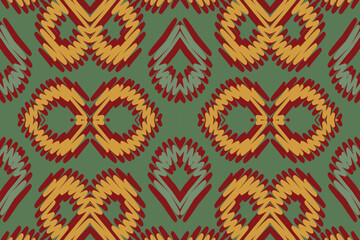 Ethnic motif baroque flower damask pattern. Damask pattern. Ikat geometric folklore ornament. Tribal ethnic vector texture. Seamless striped