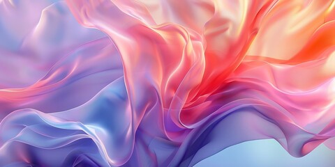 Obraz premium Liquid Color design background, Gradient colorful abstract background in the shape of the flower, luxury abstract for a mobile screen concept, wallpaper. Generative AI