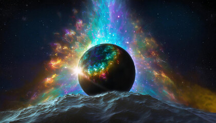 Obraz premium 量子的エネルギーのイメージ