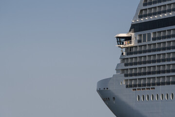 
CRUISE SHIP - Command deck and passenger decks on the ship