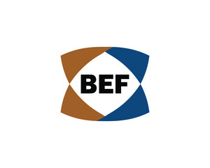 BEF logo design vector template. BEF logo design.