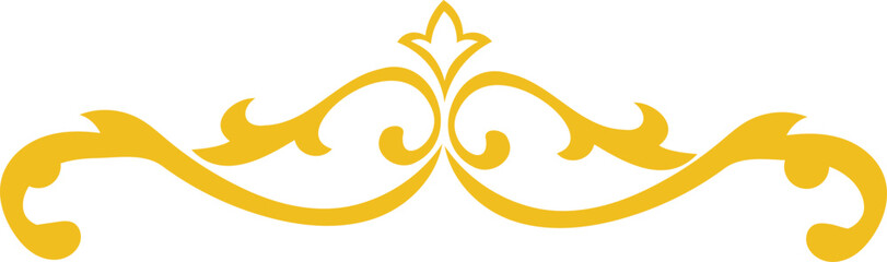 Islamic Floral Dividers Element with Abstract Design. Vector Illustration.