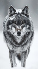 Fototapeta premium closeup of a lone wolf