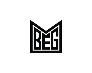 BEG Logo design vector template. BEG Logo design.