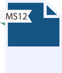 MS12 File format icon roe color fill